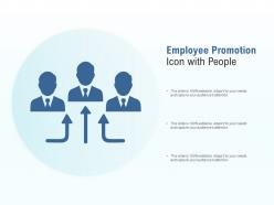 Employee Promotion Icon With People