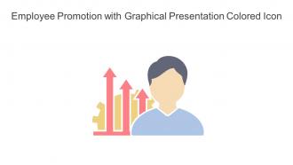 Employee Promotion With Graphical Presentation Colored Icon In Powerpoint Pptx Png And Editable Eps Format