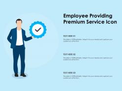 Employee Providing Premium Service Icon