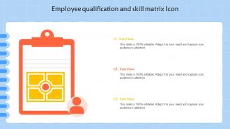 Employee Qualification And Skill Matrix Icon