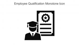 Employee Qualification Monotone Icon In Powerpoint Pptx Png And Editable Eps Format