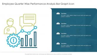 Employee Quarter Wise Performance Analysis Bar Graph Icon