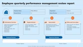 Employee Quarterly Performance Management Review Report