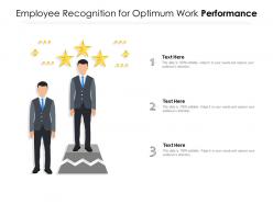 Employee recognition for optimum work performance