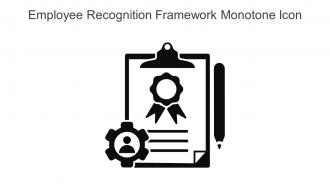 Employee Recognition Framework Monotone Icon In Powerpoint Pptx Png And Editable Eps Format