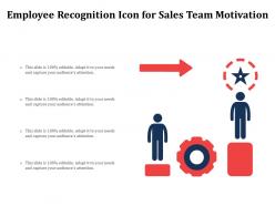 Employee recognition icon for sales team motivation