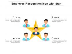 Employee recognition icon with star