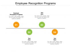 Employee recognition programs ppt powerpoint presentation introduction cpb