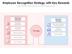 Employee recognition strategy with key rewards