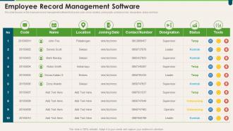 Employee Record Management Software Transforming HR Process Across Workplace