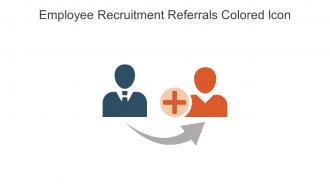 Employee Recruitment Referrals Colored Icon in powerpoint pptx png and editable eps format