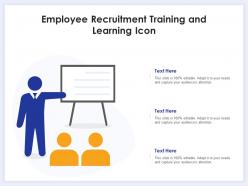 Employee Recruitment Training And Learning Icon