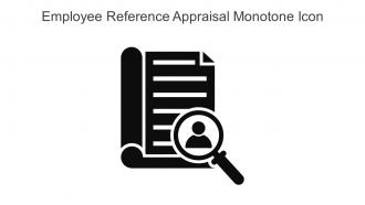 Employee Reference Appraisal Monotone Icon In Powerpoint Pptx Png And Editable Eps Format