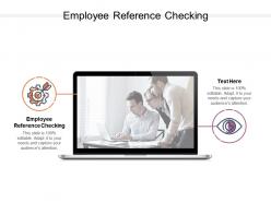 Employee reference checking ppt powerpoint presentation slides icon cpb