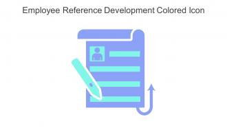 Employee Reference Development Colored Icon In Powerpoint Pptx Png And Editable Eps Format