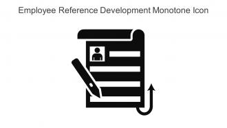 Employee Reference Development Monotone Icon In Powerpoint Pptx Png And Editable Eps Format