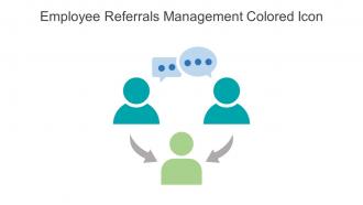 Employee Referrals Management Colored Icon in powerpoint pptx png and editable eps format