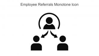 Employee Referrals Monotone Icon in powerpoint pptx png and editable eps format