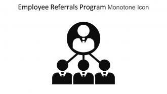 Employee Referrals Program Monotone Icon In Powerpoint Pptx Png And Editable Eps Format
