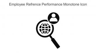 Employee Refrence Performance Monotone Icon In Powerpoint Pptx Png And Editable Eps Format