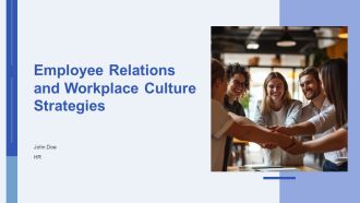 Employee Relations And Workplace Culture Strategies PPT Mockup AT