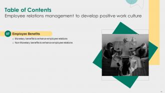 Employee Relations Management To Develop Positive Work Culture Complete Deck Impressive Attractive