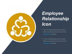 Employee relationship icon example of ppt presentation
