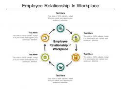 Employee relationship in workplace ppt powerpoint presentation diagram lists cpb