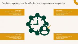 Employee Reporting Icon For Effective People Operations Management