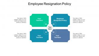 Employee resignation policy ppt powerpoint presentation design templates cpb