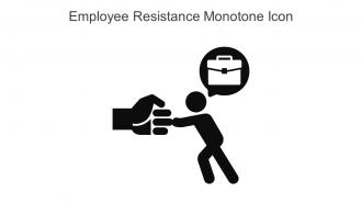 Employee Resistance Monotone Icon In Powerpoint Pptx Png And Editable Eps Format