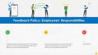 Employee Responsibilities In Organizational Feedback Policy Training Ppt