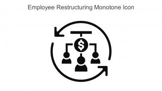 Employee Restructuring Monotone Icon In Powerpoint Pptx Png And Editable Eps Format