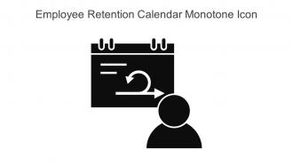 Employee Retention Calendar Monotone Icon In Powerpoint Pptx Png And Editable Eps Format