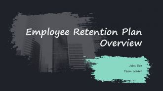 Employee Retention Plan Overview PPT Guidelines ACP