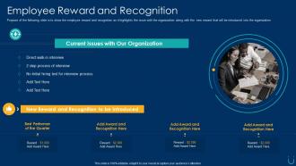 Employee retention plan reward and recognition
