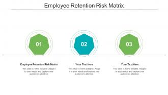 Employee retention risk matrix ppt powerpoint presentation professional cpb
