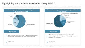 Employee Retention Strategies Highlighting The Employee Satisfaction Survey Results
