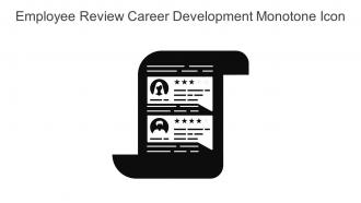 Employee Review Career Development Monotone Icon In Powerpoint Pptx Png And Editable Eps Format