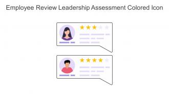 Employee Review Leadership Assessment Colored Icon In Powerpoint Pptx Png And Editable Eps Format