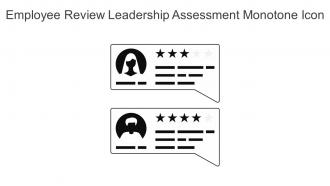 Employee Review Leadership Assessment Monotone Icon In Powerpoint Pptx Png And Editable Eps Format