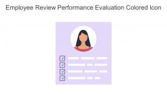 Employee Review Performance Evaluation Colored Icon In Powerpoint Pptx Png And Editable Eps Format