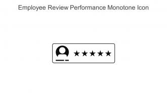 Employee Review Performance Monotone Icon In Powerpoint Pptx Png And Editable Eps Format