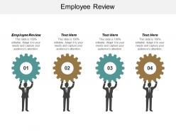 Employee review ppt powerpoint presentation icon background cpb