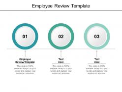 Employee review template ppt powerpoint presentation background designs cpb