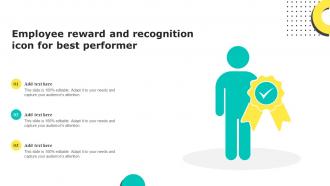 Employee Reward And Recognition Icon For Best Performer