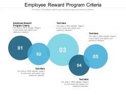 Employee reward program criteria ppt powerpoint presentation file professional cpb