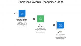 Employee rewards recognition ideas ppt powerpoint presentation model portfolio cpb
