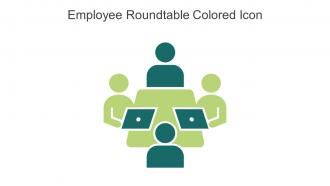 Employee Roundtable Colored Icon In Powerpoint Pptx Png And Editable Eps Format