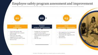 Employee Safety Program Assessment And Guidelines And Standards For Workplace